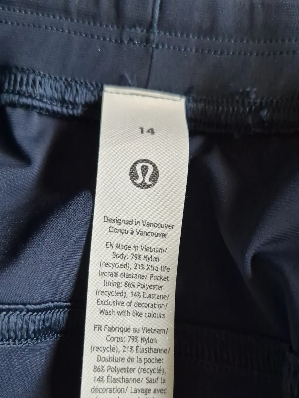 Lululemon Adapted State High Rise Jogger Navy Blue Size 14 NWT